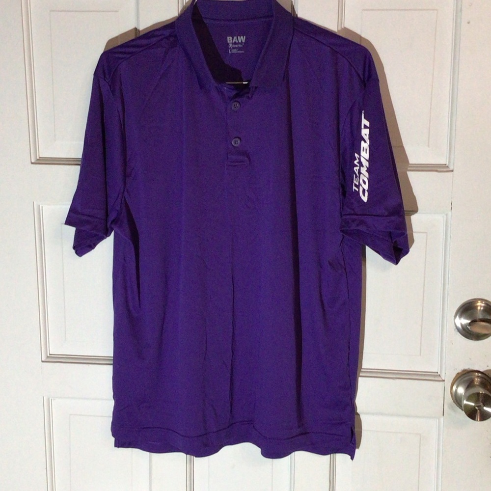 BAW Men's Purple Polo Shirt